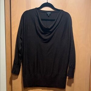 Talbots Women's Black Cowl Neck Sweater